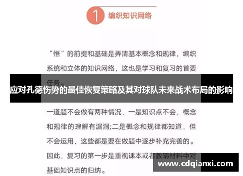 应对孔德伤势的最佳恢复策略及其对球队未来战术布局的影响